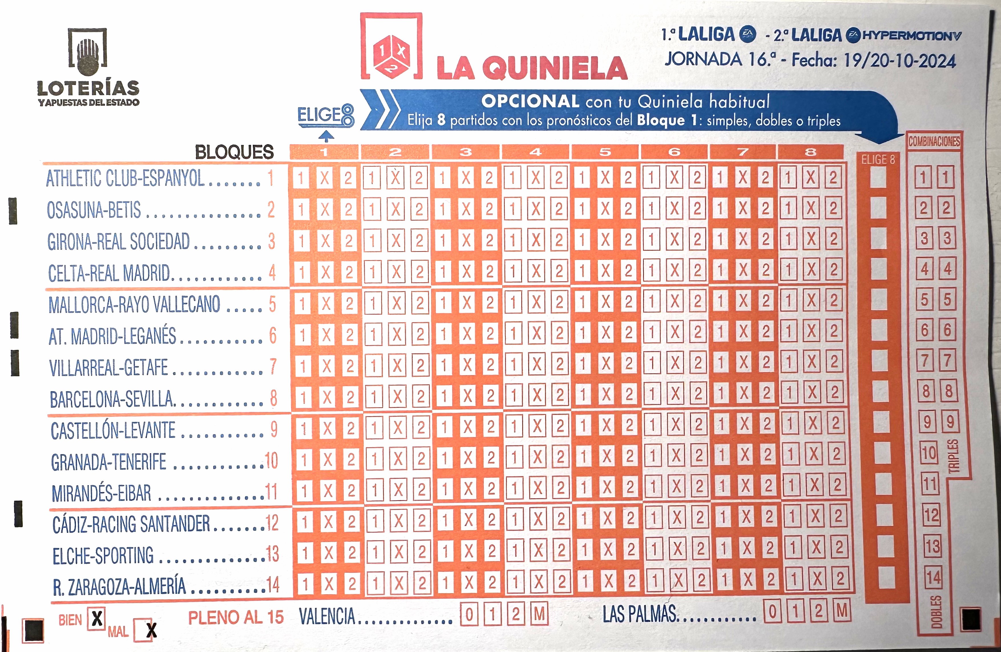 Boleto de La Quiniela